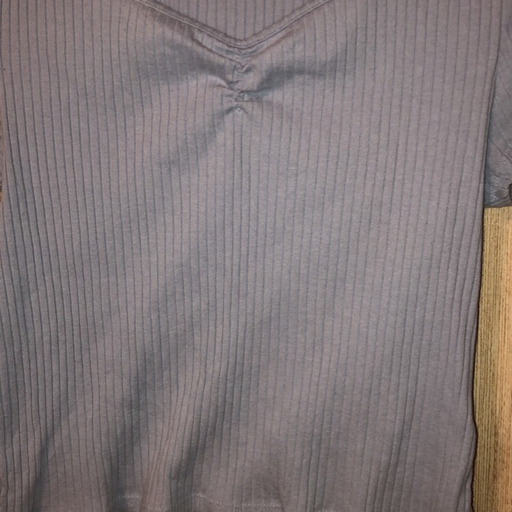 Light blue top